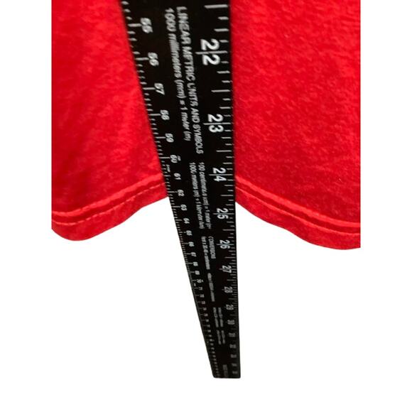 PIKO 1988 Bright Red Bamboo Blend Top Small – Minimalist, Relaxed, Versatile - Picture 7 of 7